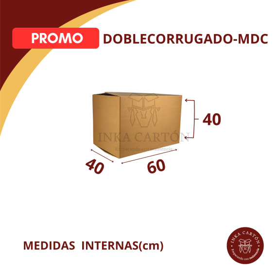 Caja carton doblecorrugado 40x60x40 MDC