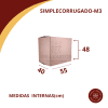 Caja carton simplecorrugado 40x55x48 M3
