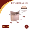 Caja carton simplecorrugado 40x55x48 M3