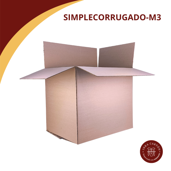 Caja carton simplecorrugado 40x55x48 M3