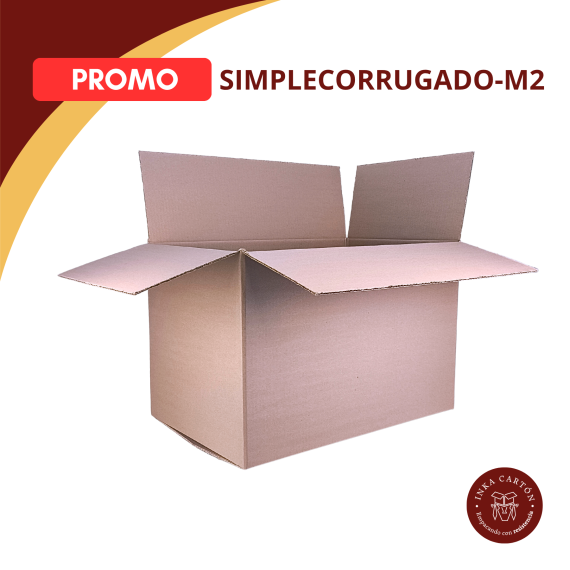 Caja carton simplecorrugado 40x60x40 M2